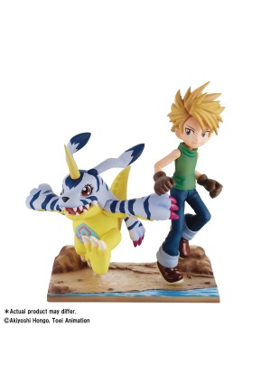 Figurine Digimon Adventures Par Banpresto - Yamato & Gabumon 15 CM